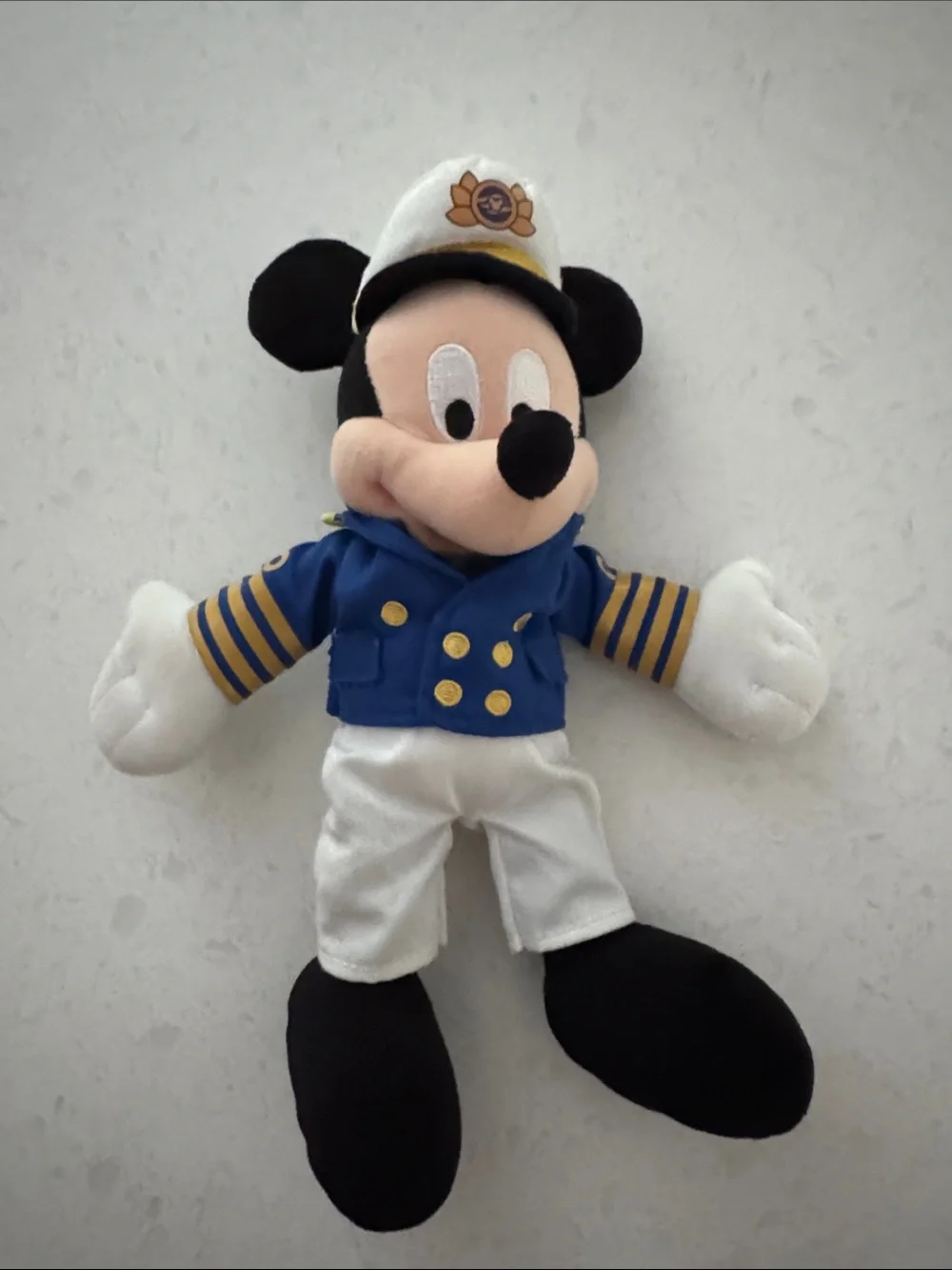 Disney Cruise Line Captain Mickey Mouse Plush Toy 12” & Pluto Plush